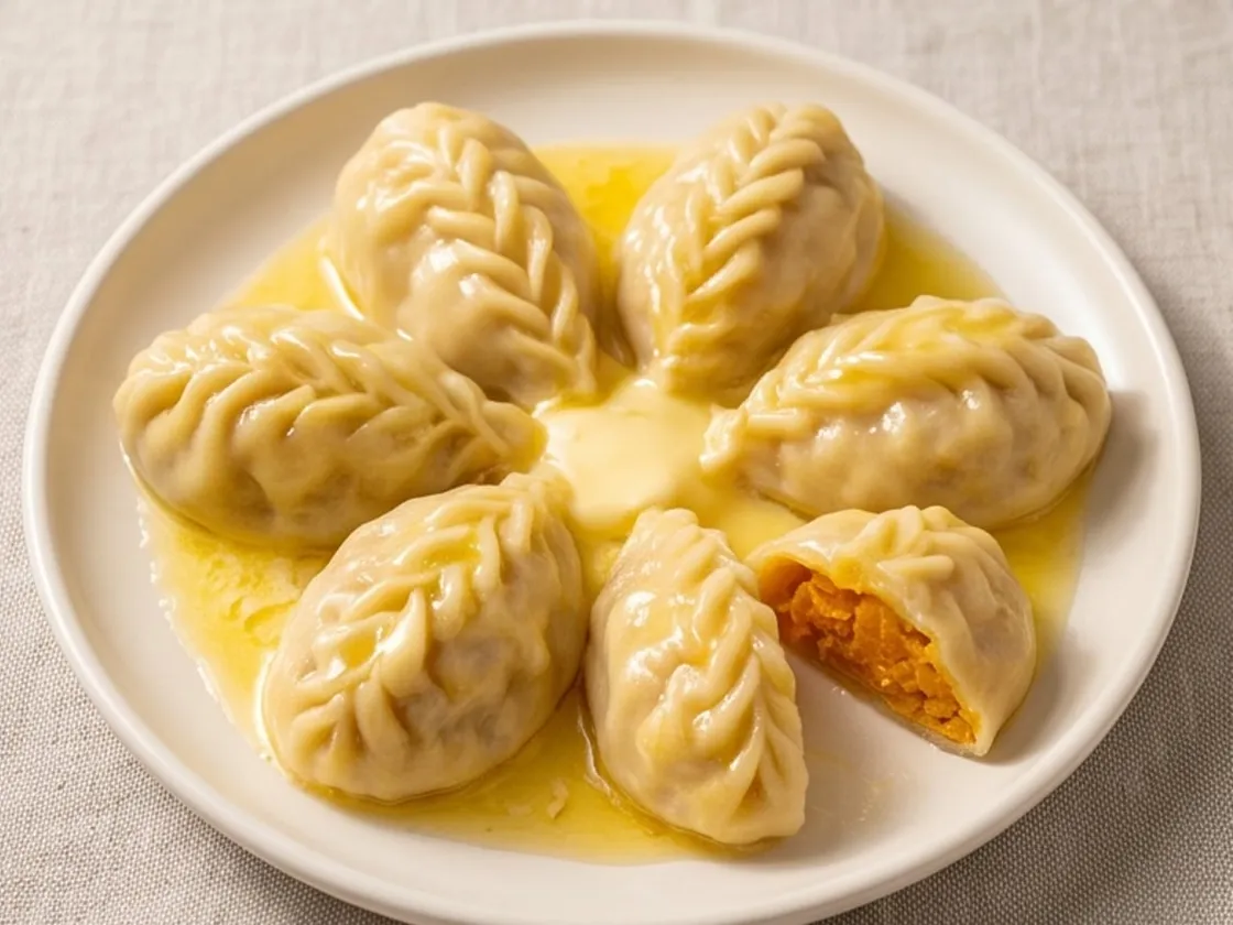 Курзе с тыквой: Тыква с луком, без мяса.