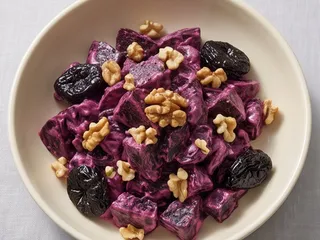 Свёкла с орехом и черносливом